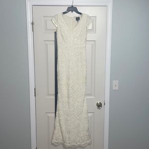 Confirmation, engagement, bridal, wedding dress for sale. Beautifully alerted